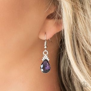 paparazzi Jewelry - 5th Avenue Fireworks - Purple Earrings paparazzi Jewelry - 5th Avenue Fireworks - Purple Earrings